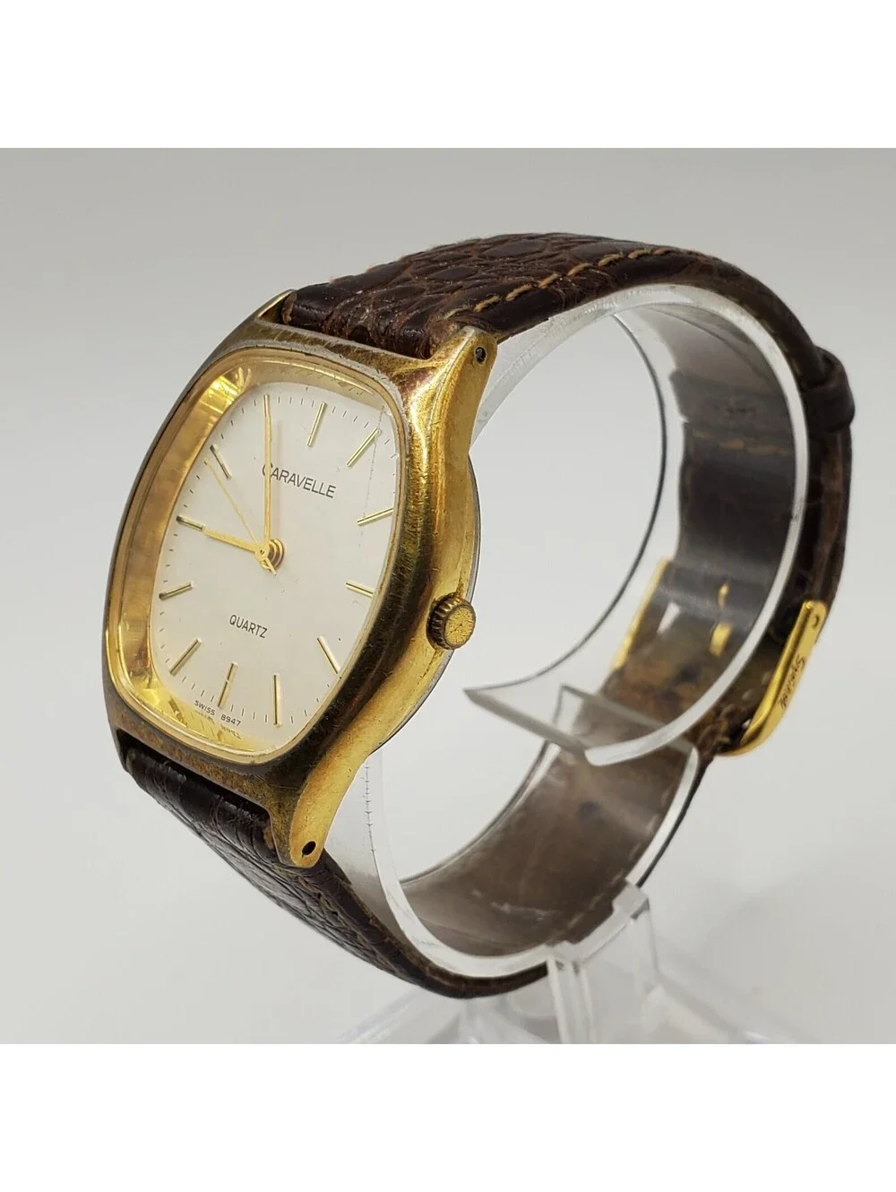 Vintage Caravelle Quartz 4J Watch For Parts Or Repair